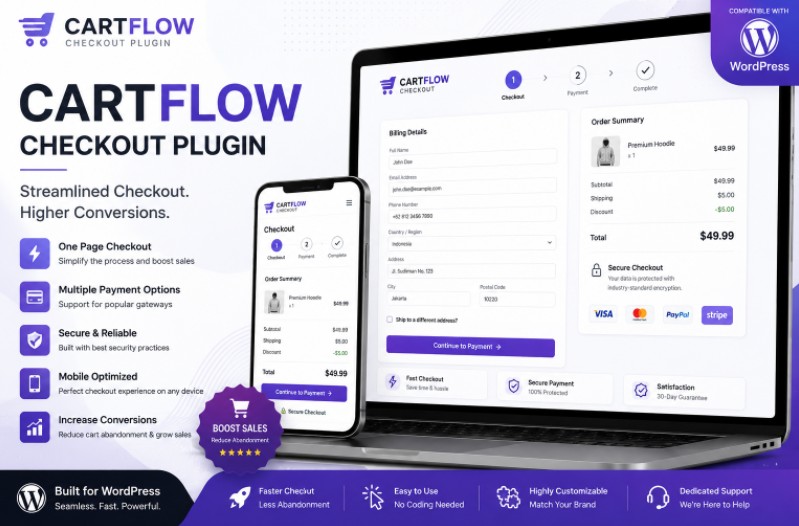 Cartflow Checkout Plugin